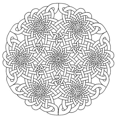 491x500 Celtic Mandala Coloring Pages