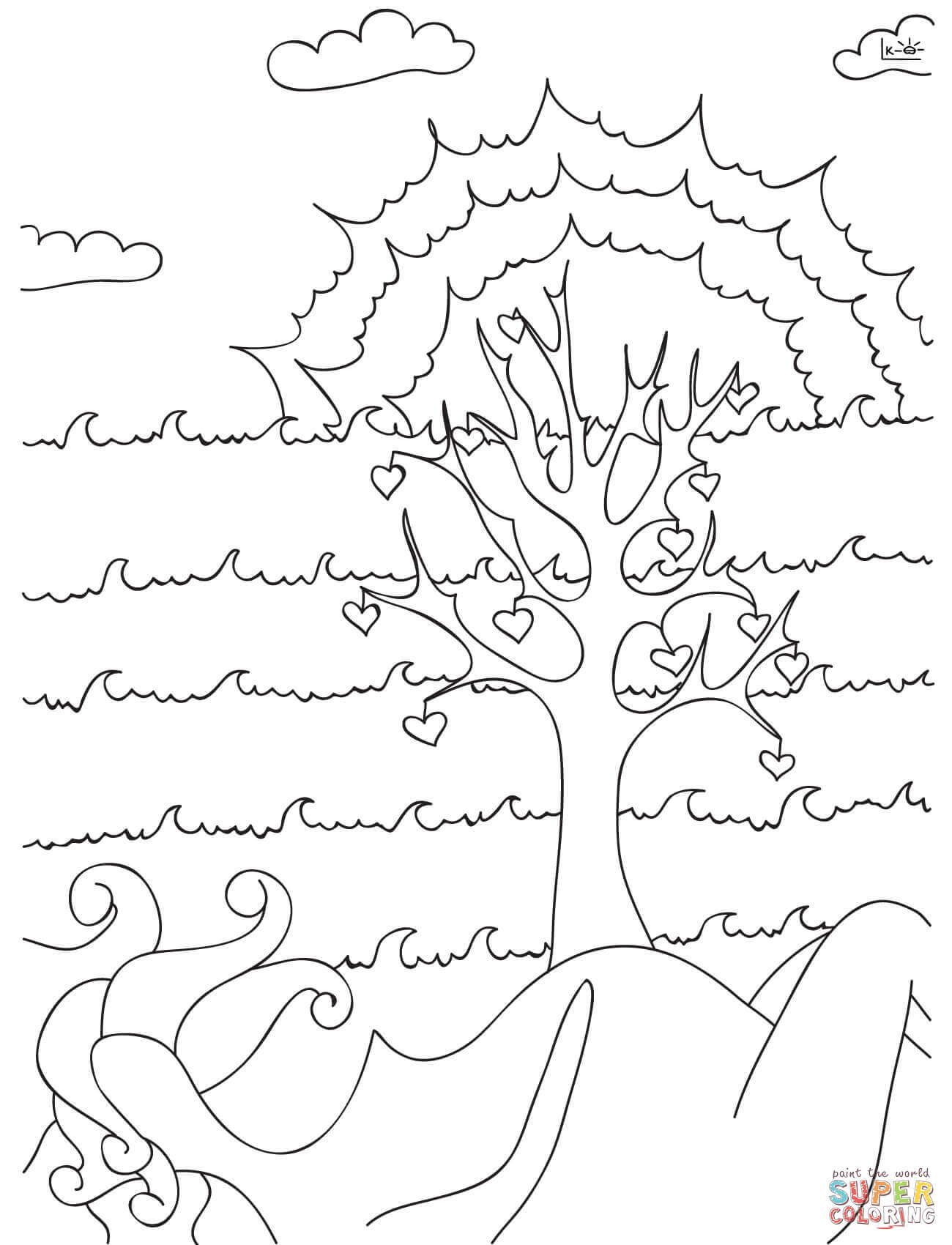 1300x1700 Celtic Tree Of Life Coloring Page Free Printable Pages Inside