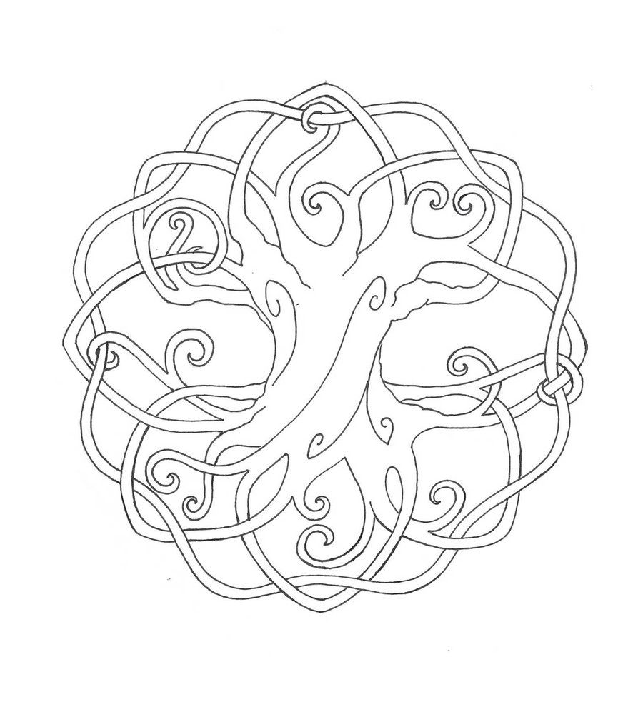 900x990 Coloring Page Tree Printable Coloring Pages Stained Glass