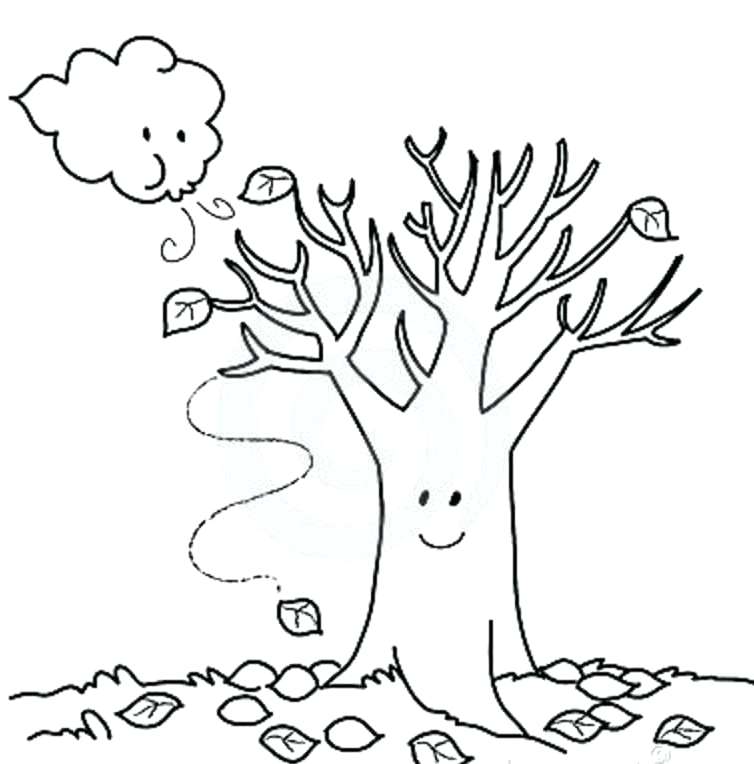 754x764 Coloring Page Tree Fall Autumn Tree Coloring Pages Celtic Tree
