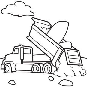 290x289 Cement Truck Coloring Page Coloring Book