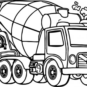 300x300 Coloring Pages Cement Truck Fresh Awesome Cement Mixer Truck