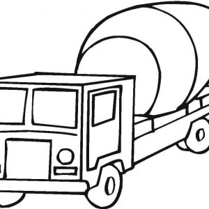 300x300 Coloring Pages Cement Truck New Cement Mixer Coloring Page