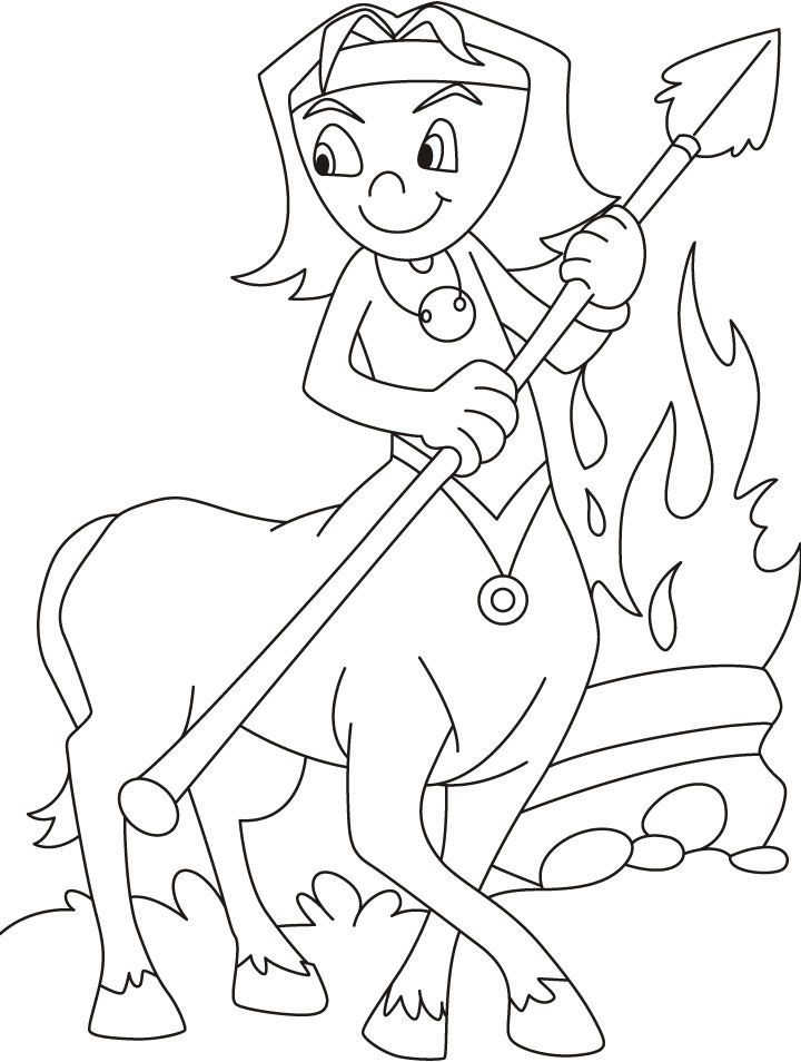 720x954 Centaur Half Horse Half Man Coloring Pages Download Free Centaur