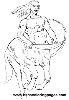 234x336 Centaur Coloring Pages For Children