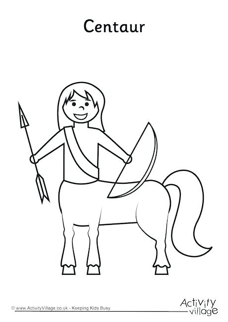 460x650 Ancient Greek Gods Coloring Pages Page Centaur Colouring
