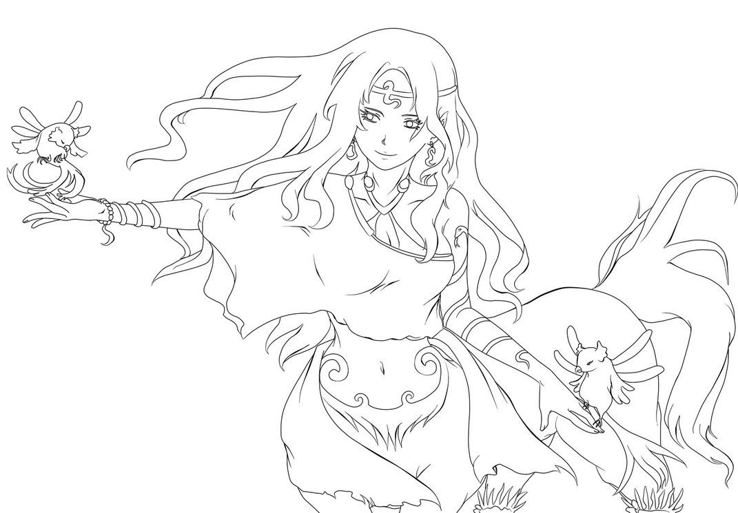 1071x745 Mainstream Centaur Coloring Page