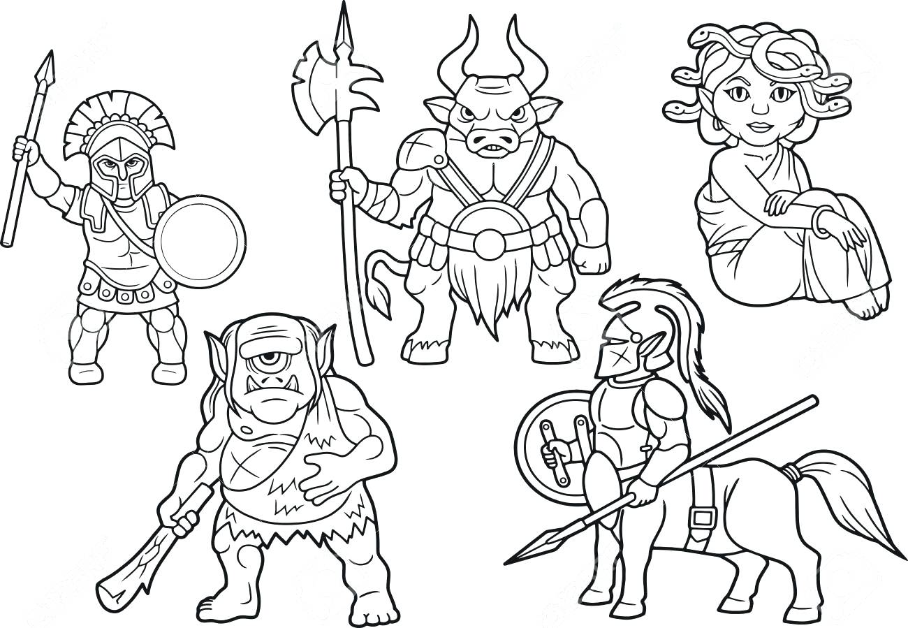 1300x899 Popular Centaur Coloring Page Pages Thanksgiving Mythology Set