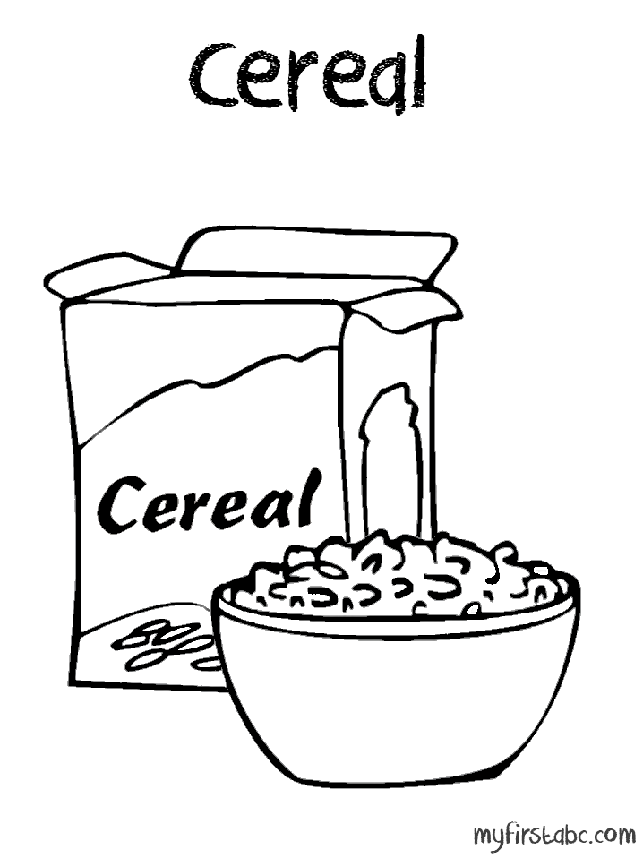 718x958 Cereal Coloring Page