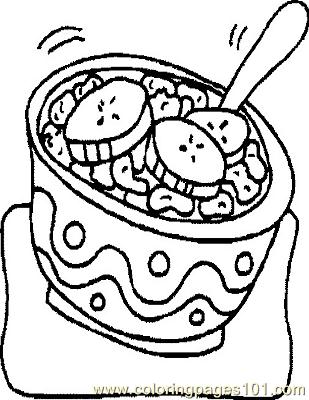 309x400 Cereal Coloring Page