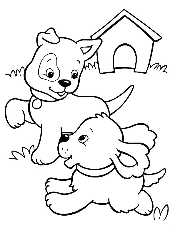 595x842 Cesar Chavez Coloring Page Dog House Coloring Page Two Puppies