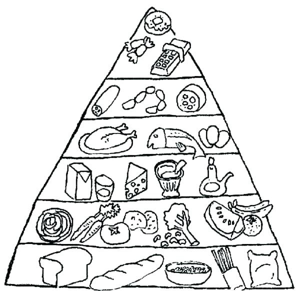 600x582 Food Pyramid Coloring Page Elegant Coloring Pages Food X Colouring