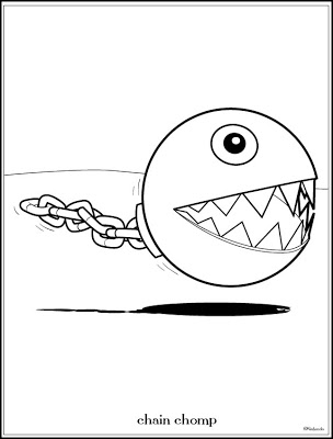 304x400 Jimbo's Coloring Pages Chain Chomp Coloring Page