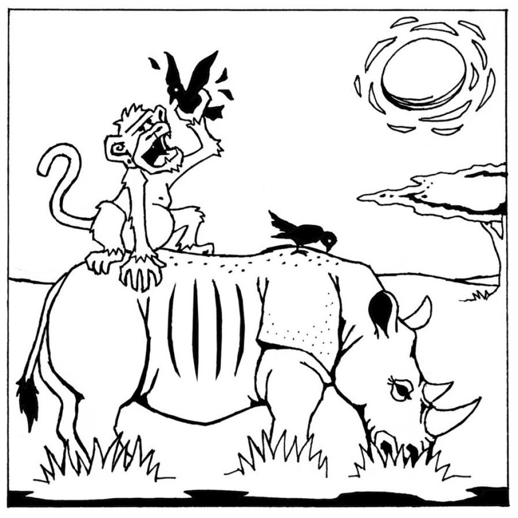 1024x1024 Food Chain Coloring Page