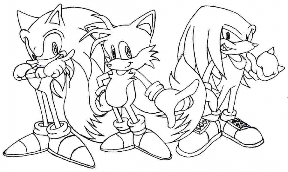 960x574 Free Printable Sonic The Hedgehog Coloring Pages