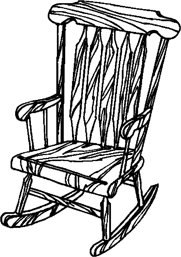 633x900 Rocking Chair Coloring Pages Printable