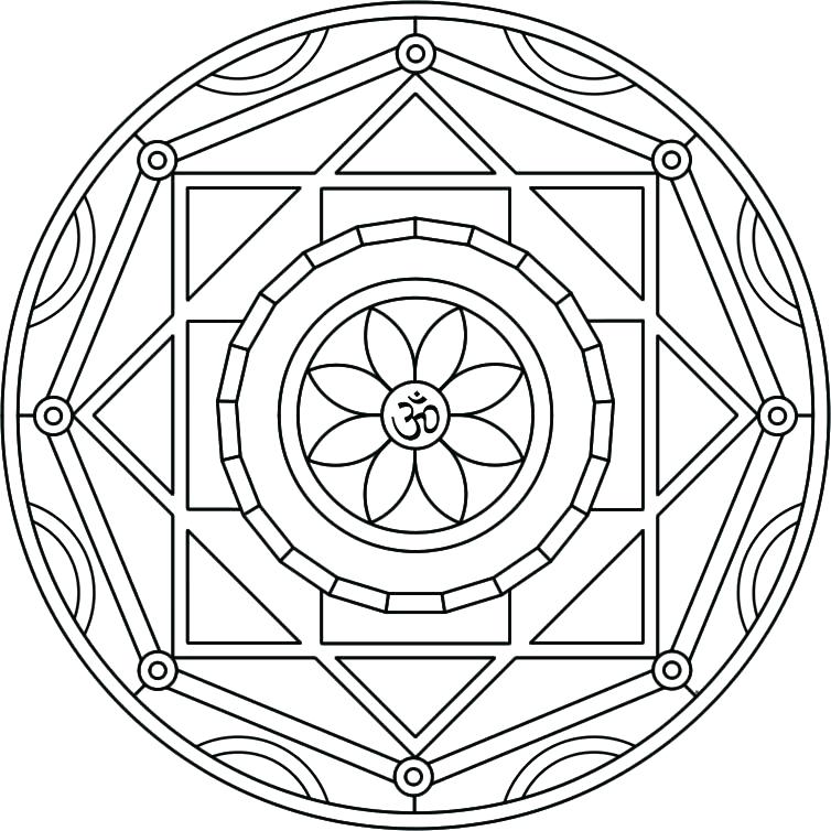 754x754 Chakra Mandala Coloring Pages Mandala Coloring Pages Printable
