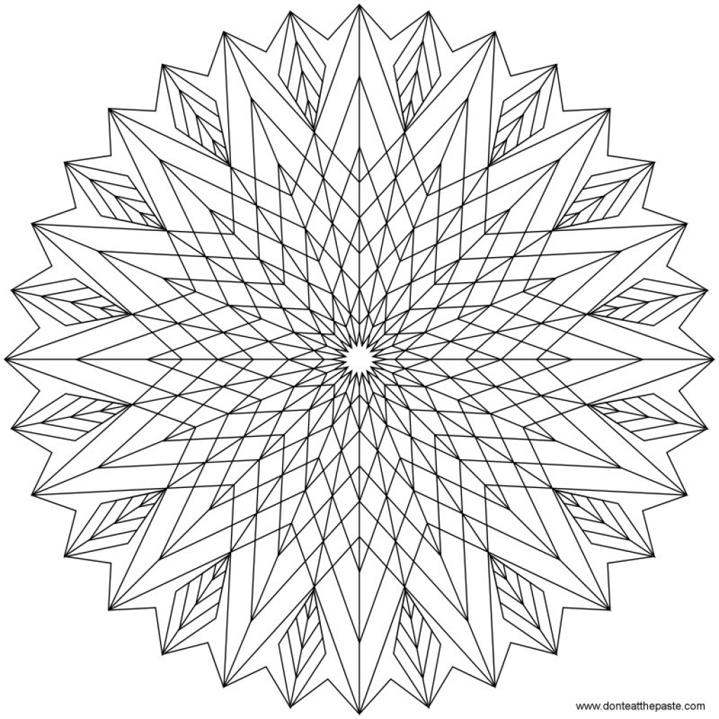 1024x1024 Challenging Coloring Pages