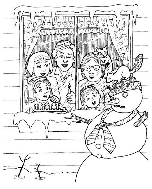 490x610 Chanukah Coloring Pages Jewish Holidays