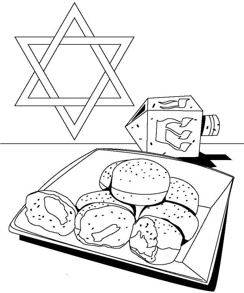 817x983 Download Free Hanukkah Color Pages Printable For Pre School
