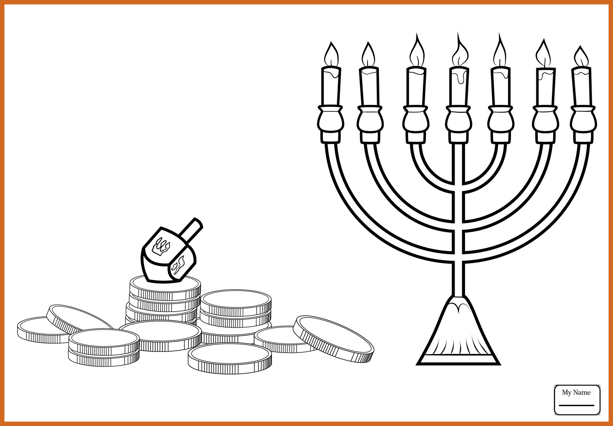 2117x1472 The Best Menorah Coloring Page With Hanukkah This Picture