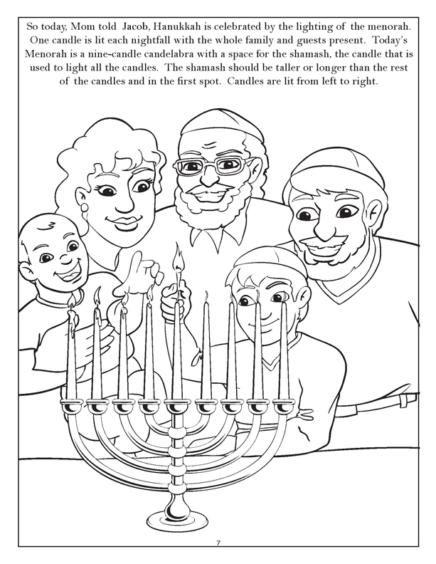 613x792 Chanukah Story Coloring Pages Puzzlegif Ideas