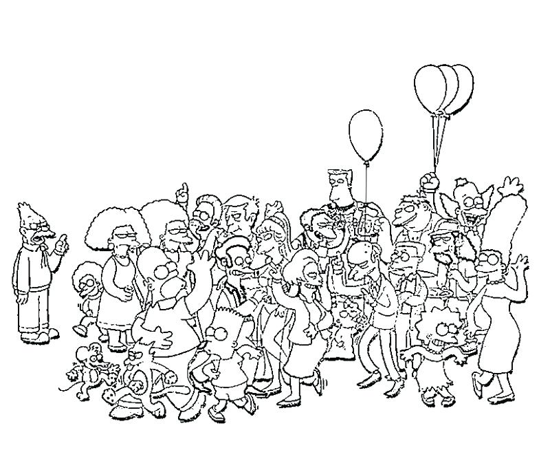 800x667 Simpsons Coloring Pages All Character Coloring Pages Print