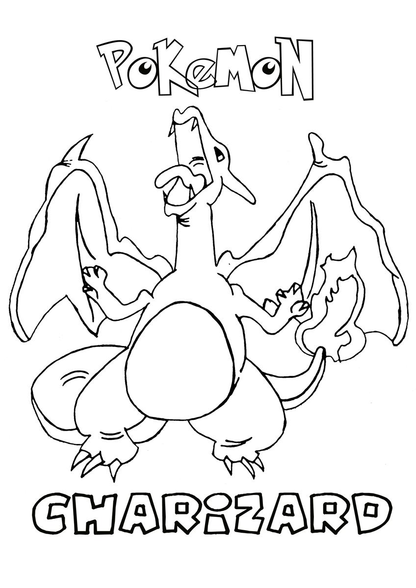 848x1200 Charizard Pokemon Coloring Page