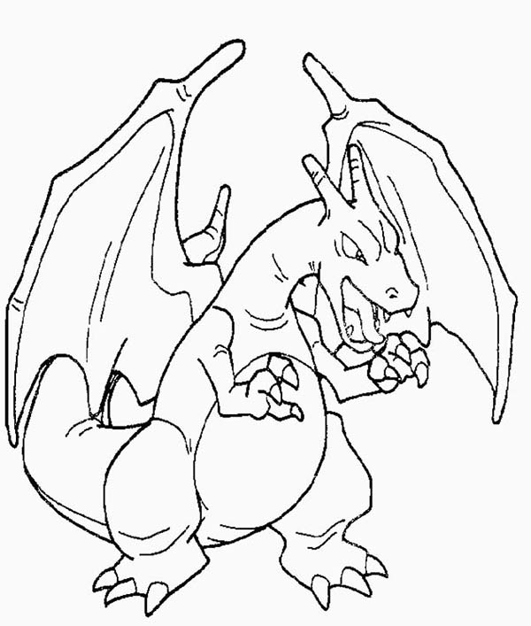 600x707 Pokemon Coloring Pages Charizard Print Out