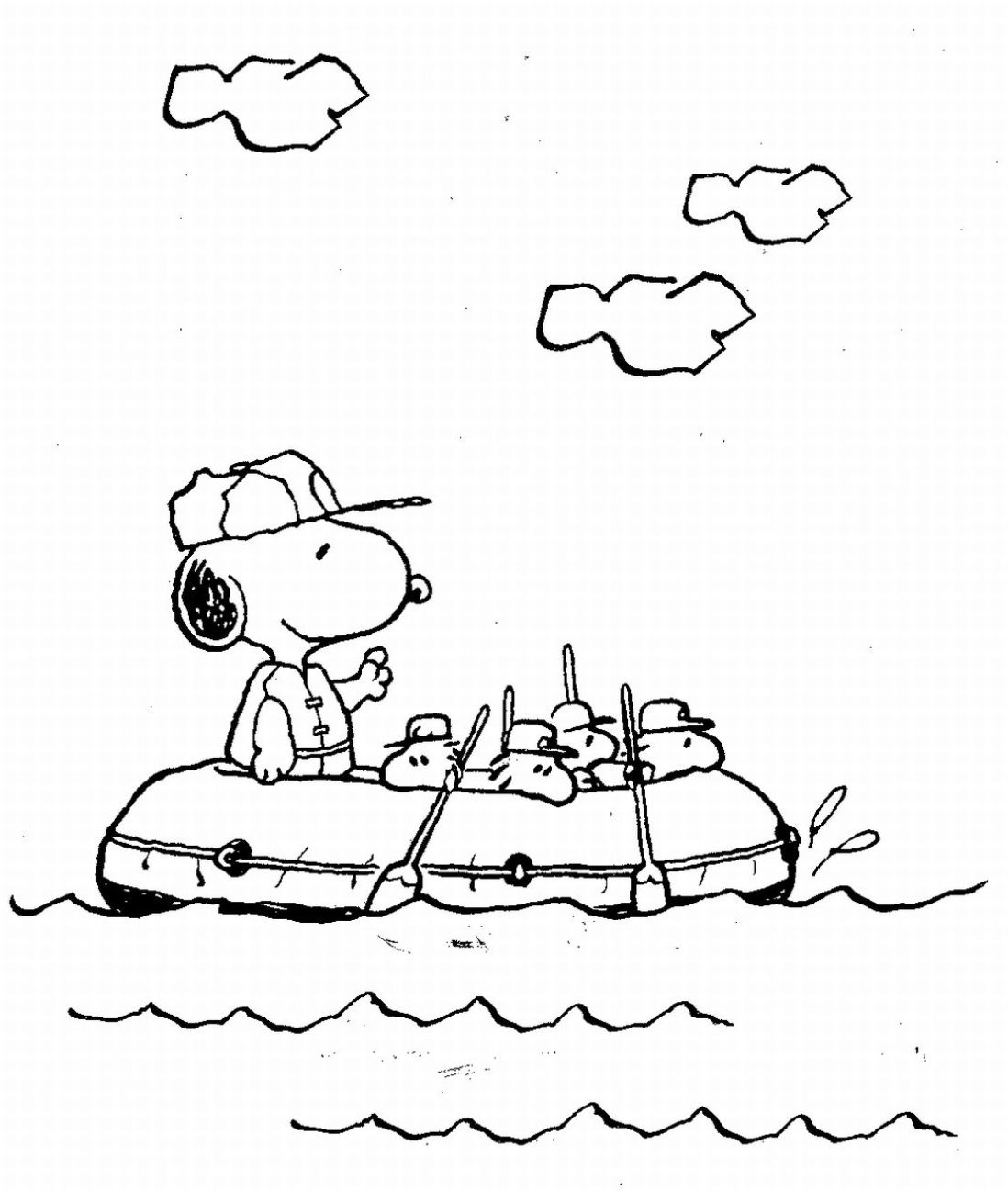 1098x1297 Free Printable Snoopy Coloring Pages For Kids