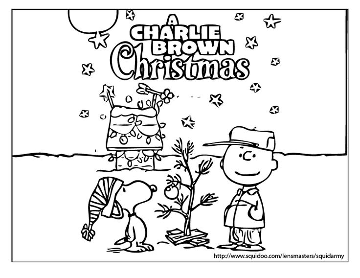 Charlie Brown Christmas Coloring Pages