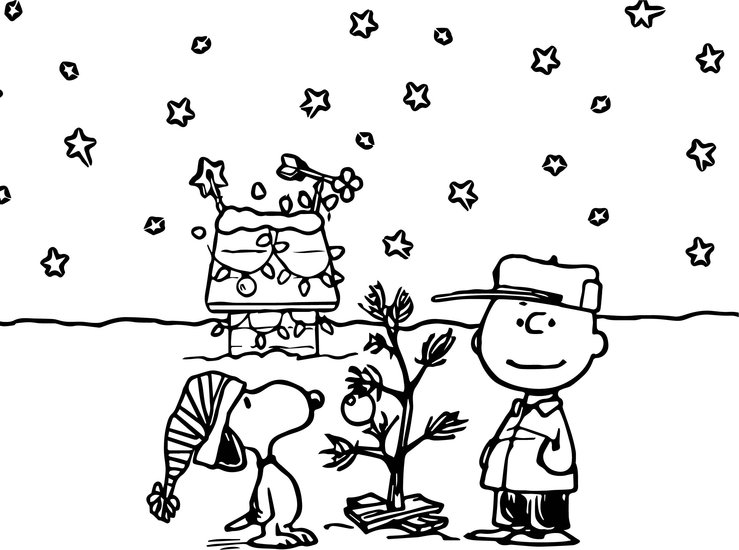 2480x1848 Charlie Brown Christmas Coloring Pages