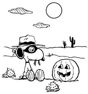 300x321 Peanuts Coloring Pages Halloween Coloring Pages Snoopy