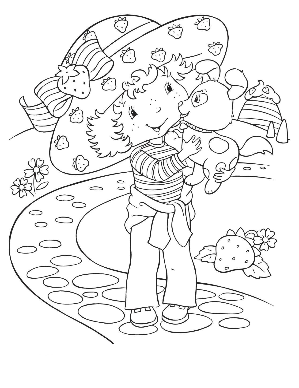 1275x1650 Coloring Pages Strawberry Shortcake And Friends Places To Visit