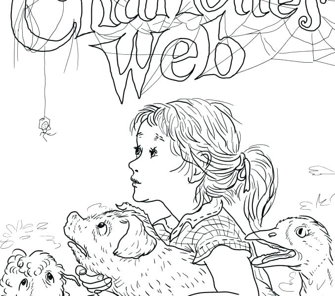 678x600 Charlottes Web Coloring Pages Full Page Coloring Pages Awesome Web