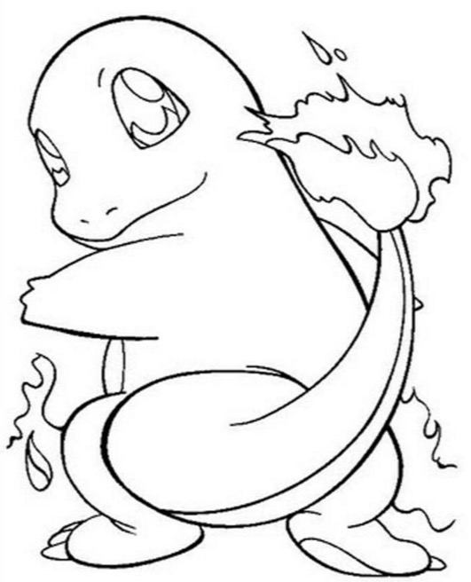 531x656 Charmander Pokemon Coloring Page Coloring Book