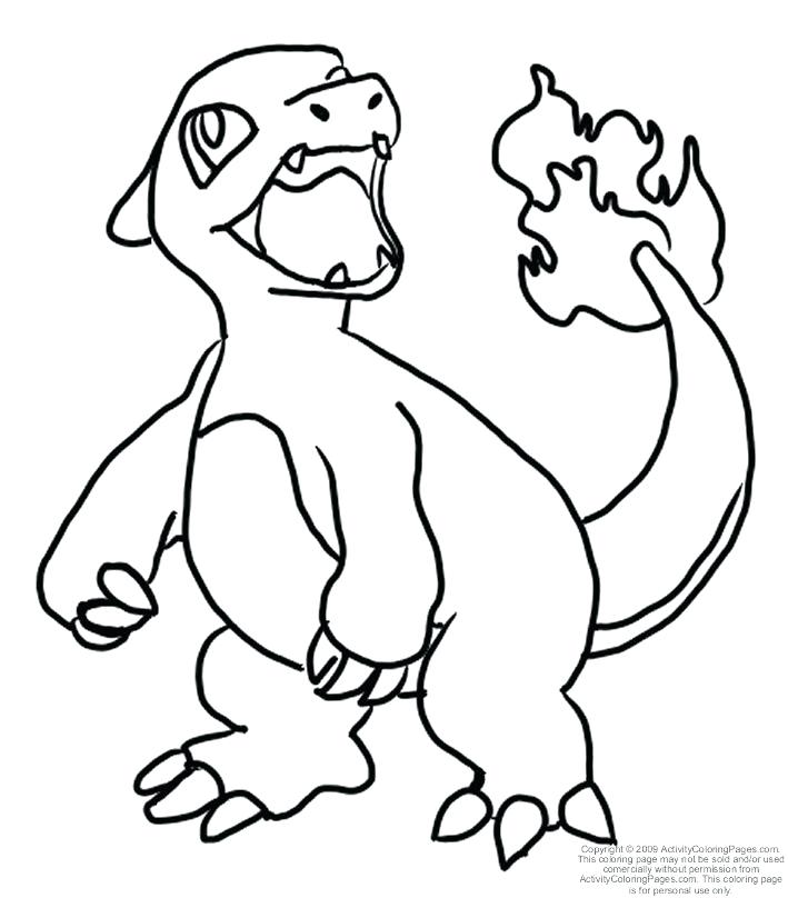 709x808 Coloring Pages Drawings Charmander Printable Coloring Pages