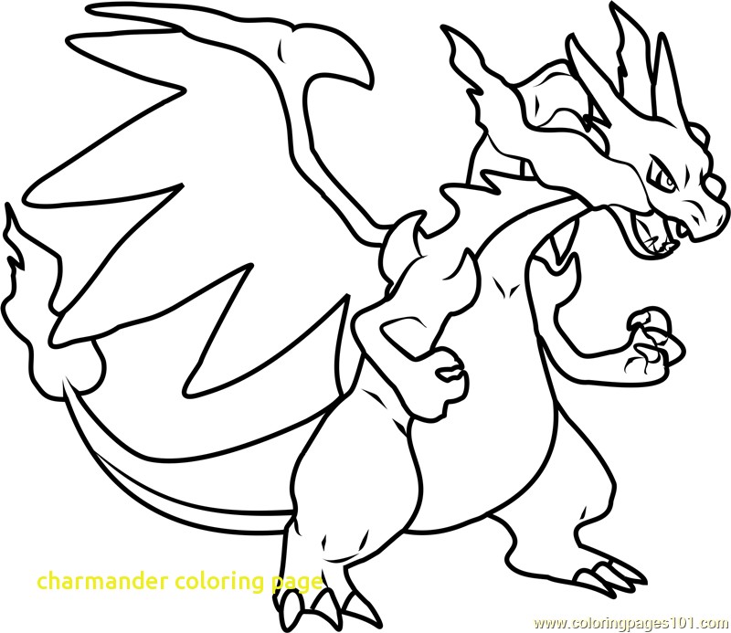 800x693 Charmander Coloring Page With Mega Charizard X Pokemon Coloring