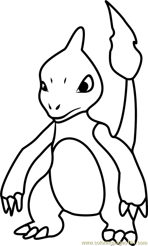 481x800 Charmeleon Pokemon Go Coloring Page