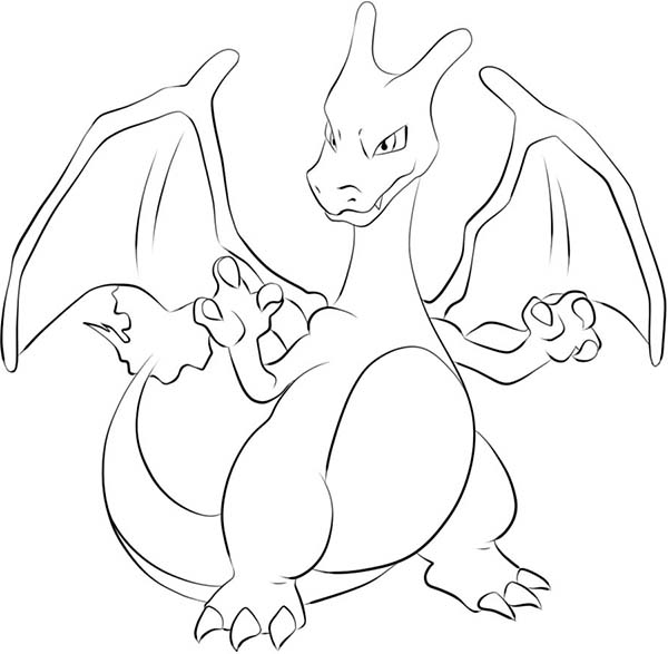600x587 Charming Charizard Coloring Page Coloring To Fancy Charizard