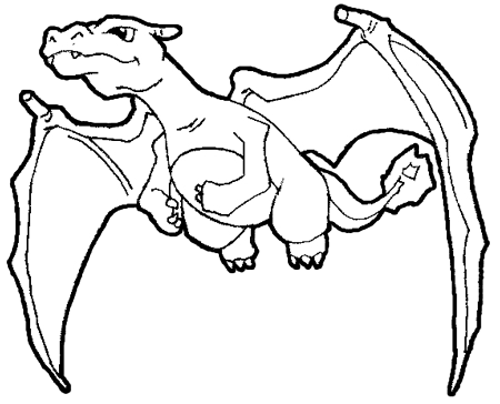 450x364 Pokemon Charizard Coloring Pages