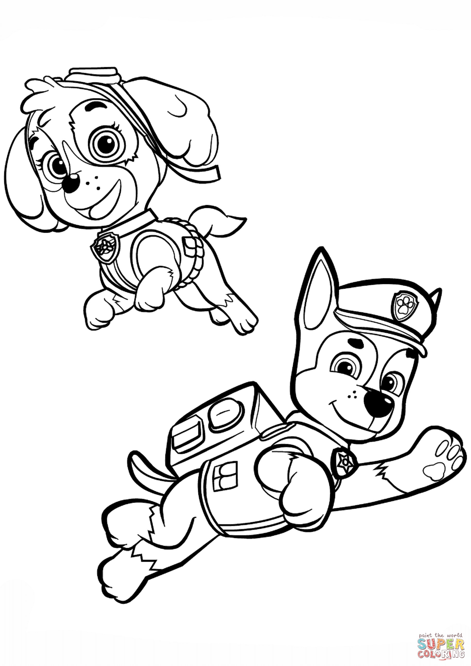 1827x2583 Luxury Chase Paw Patrol Coloring Page Advance