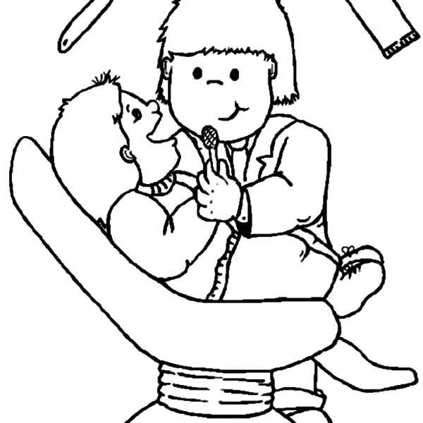 600x600 Dentist Check Meticulously Coloring Pages Coloring Sun