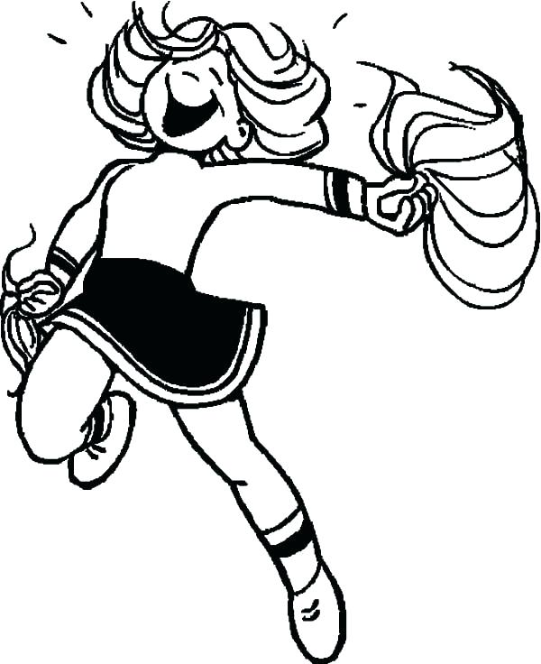 600x736 Cheerleader Coloring Pages