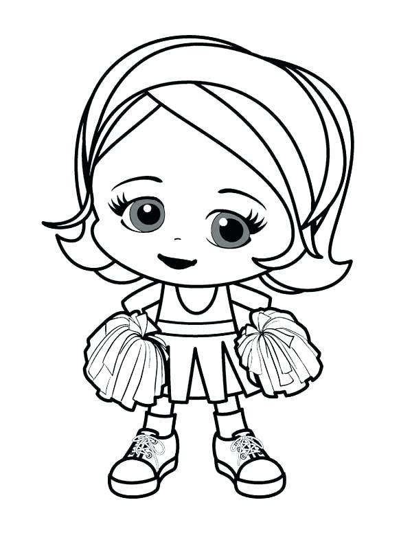 600x776 Cheerleader Coloring Pages