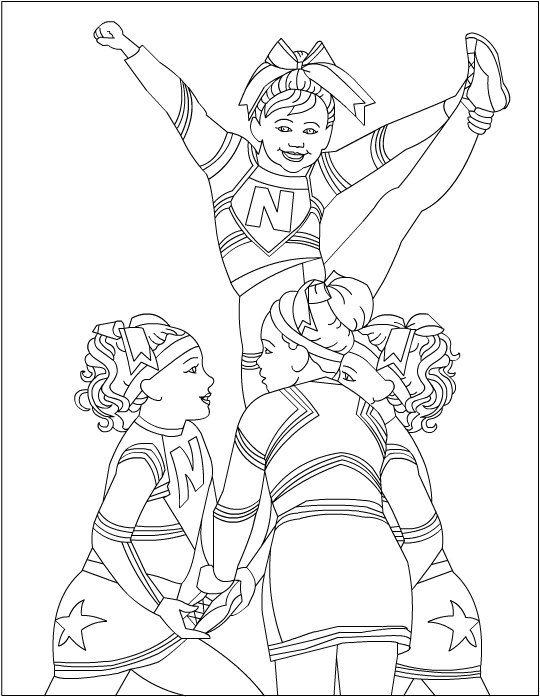 540x697 Cheerleading Coloring Pages Cheer Stuff