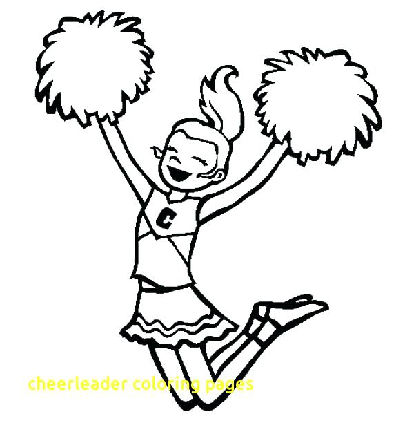 600x612 Cheerleading Coloring Pages Cheerleader Coloring Pages