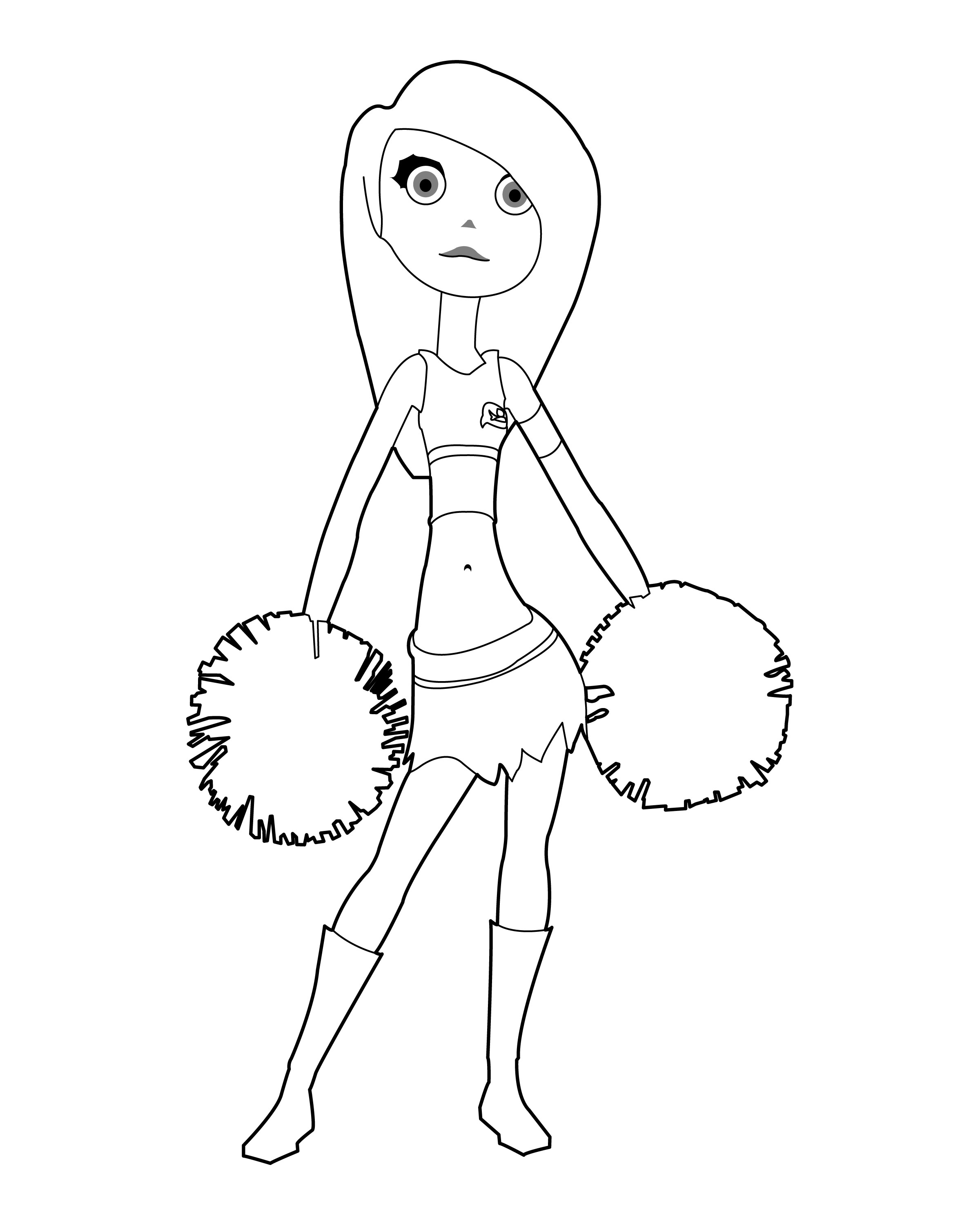 2400x3000 Cheerleading Megaphone Coloring Pages Unique S Unknown