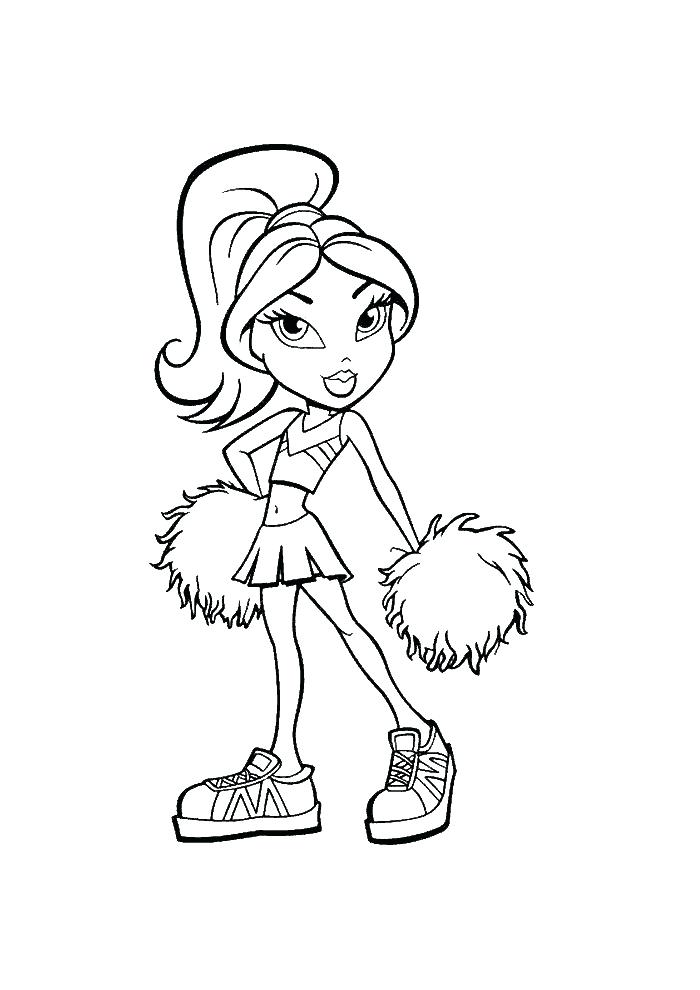700x990 Cheerleading Coloring Pages Cheer Stunt Coloring Pages