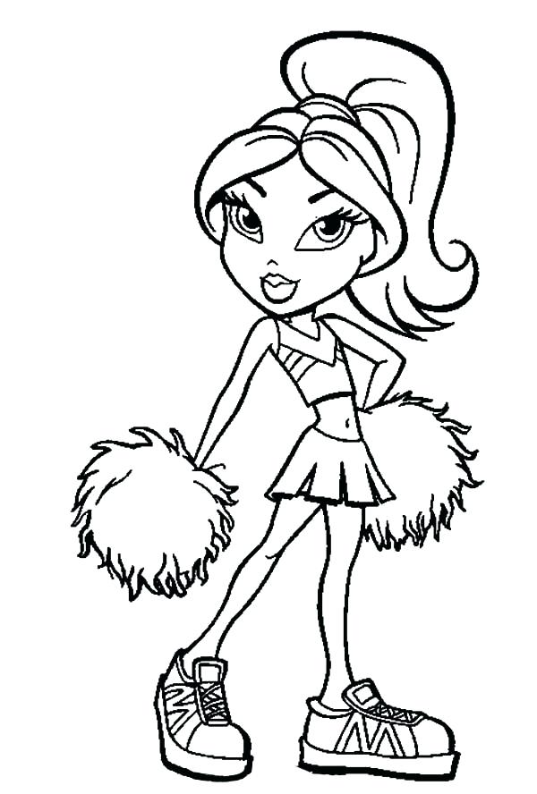 600x888 Cheerleading Coloring Pages Football Player And Cheerleader